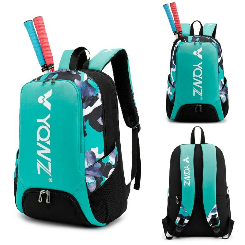 Saco de badminton saco de raquete de ombro masculino e feminino multi-função 3 pacote profissional raquete de badminton lazer esportes mochila-40