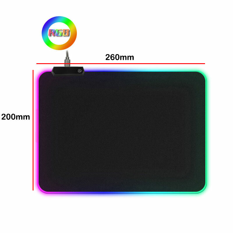 LED Licht Gaming Maus Pad RGB Große Tastatur Abdeckung Nicht-Slip Gummi Basis Computer Teppich Schreibtisch Matte PC Spiel maus Pad