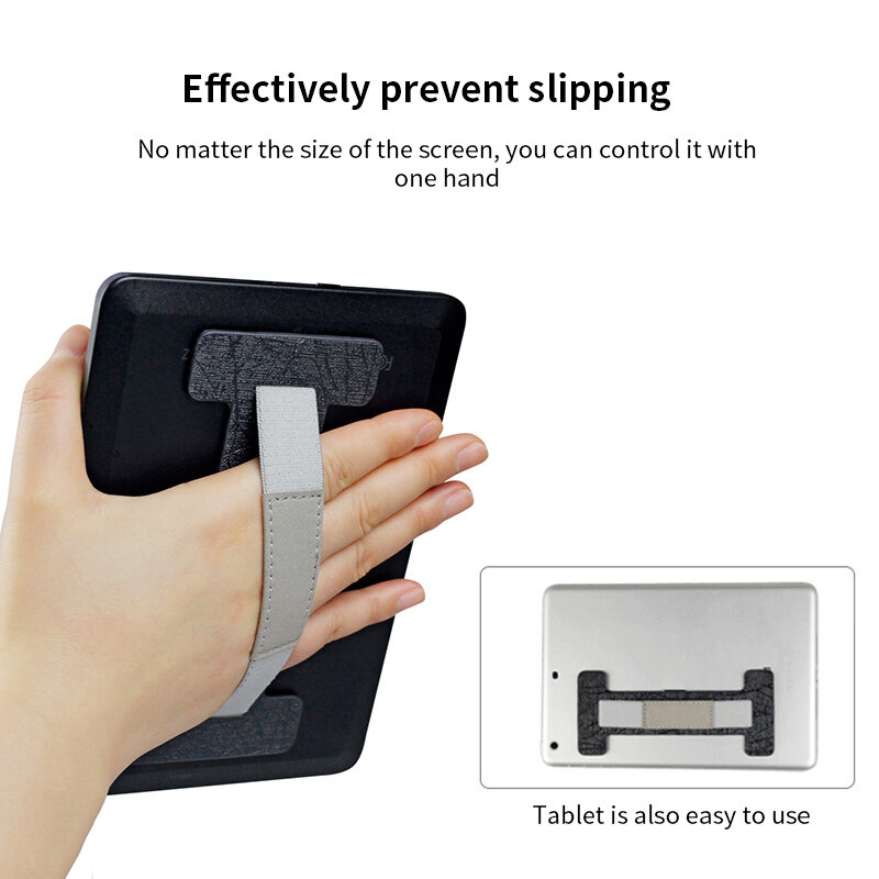 Banda de mano portátil para tableta, soporte de correa de agarre para tableta, IPad Kindle, eslinga de dedo antideslizante