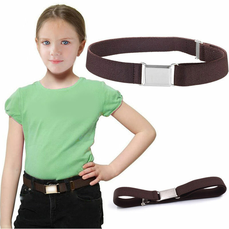Cinturón ajustable de lona elástica para niños  cinturón hecho a man 