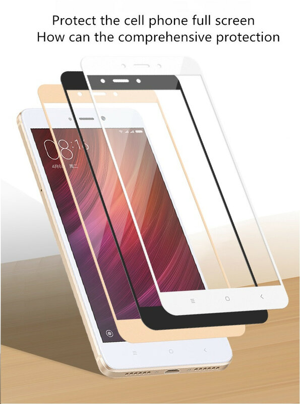 Protecteur d'écran pour Xiaomi Mi 6, couverture complète en verre trempé 9H, film protecteur pour téléphone