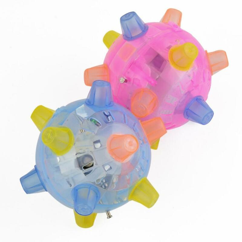 Bola infantil de brinquedo, bola de pista com luz de led para crianças