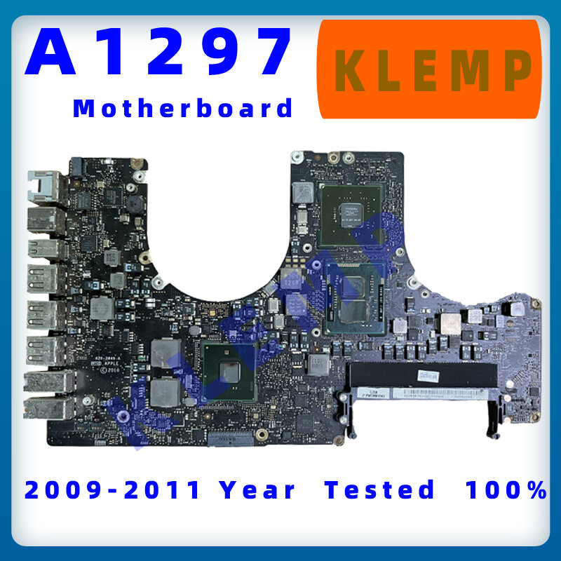 Diuji A1297 Motherboard untuk MacBook Pro 17 Inci 2009 2010 2011 Tahun Papan Logika 820-2390-A 820-2849-A 820-2914-B
