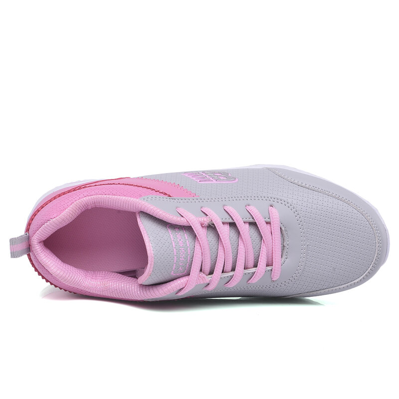 YUELIANG-Zapatillas deportivas transpirables con cordones para mujer, zapatos de verano para correr al aire libre