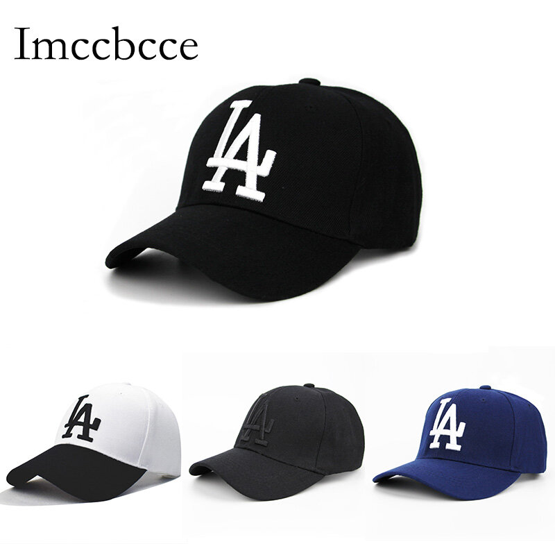 Berretti da Baseball Unisex ricamati lettera LA dodge per donna uomo Snapback cappello Hip Hop cappelli estivi all'aperto berretto Casual regolabile