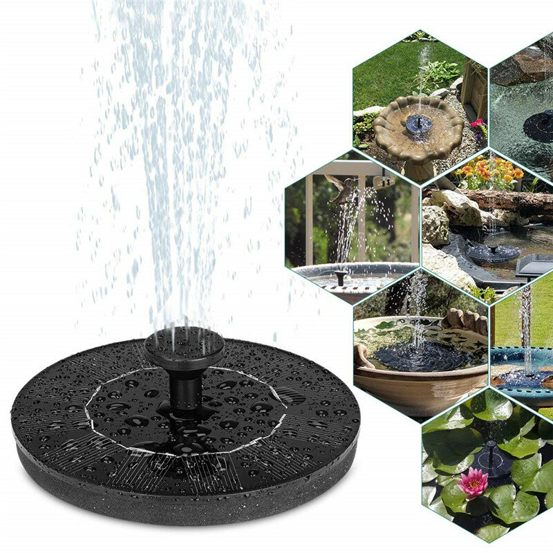 Nowa nowa pompa do fontanny słonecznej słoneczna Fontein fontanna dla ptaków pływający na wodzie fontanna staw ogród Patio Decor trawnik