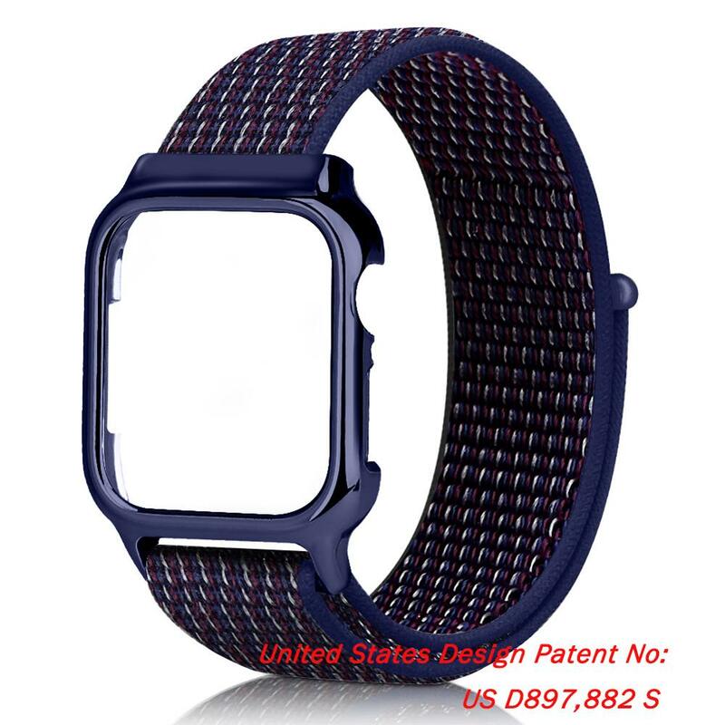 Эластичный спортивный ремешок для Apple Watch 6 Band 44 мм 40 мм, нейлоновый браслет для наручных часов