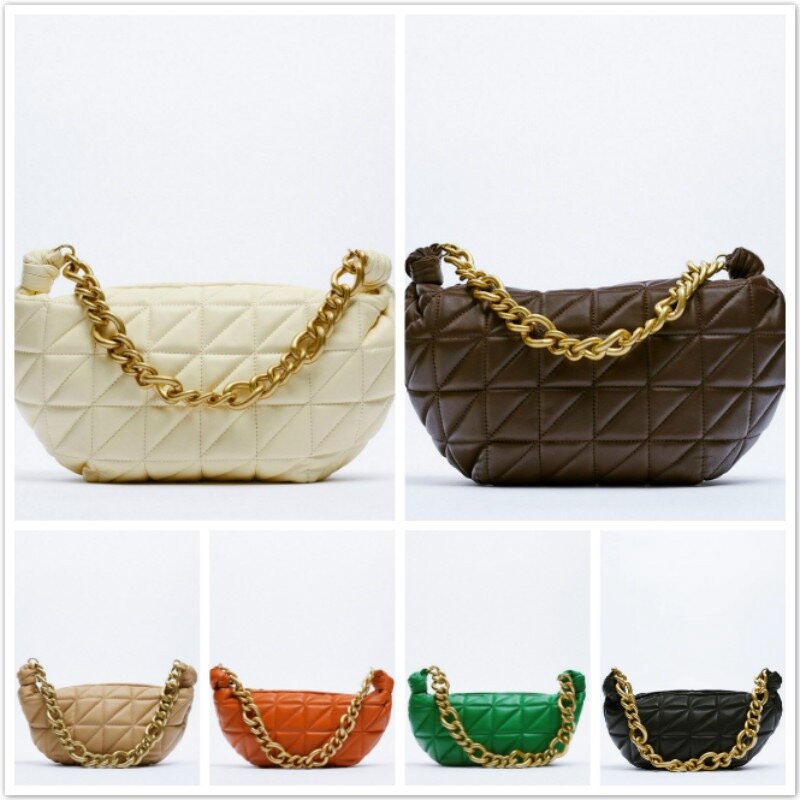 Brand Women&#39;s Chain Shoulder Bag soft Pu Leather Wallet Handbag Women&#39;s High Quality Casual Fashion Shoulder Bag Clutch Handbag