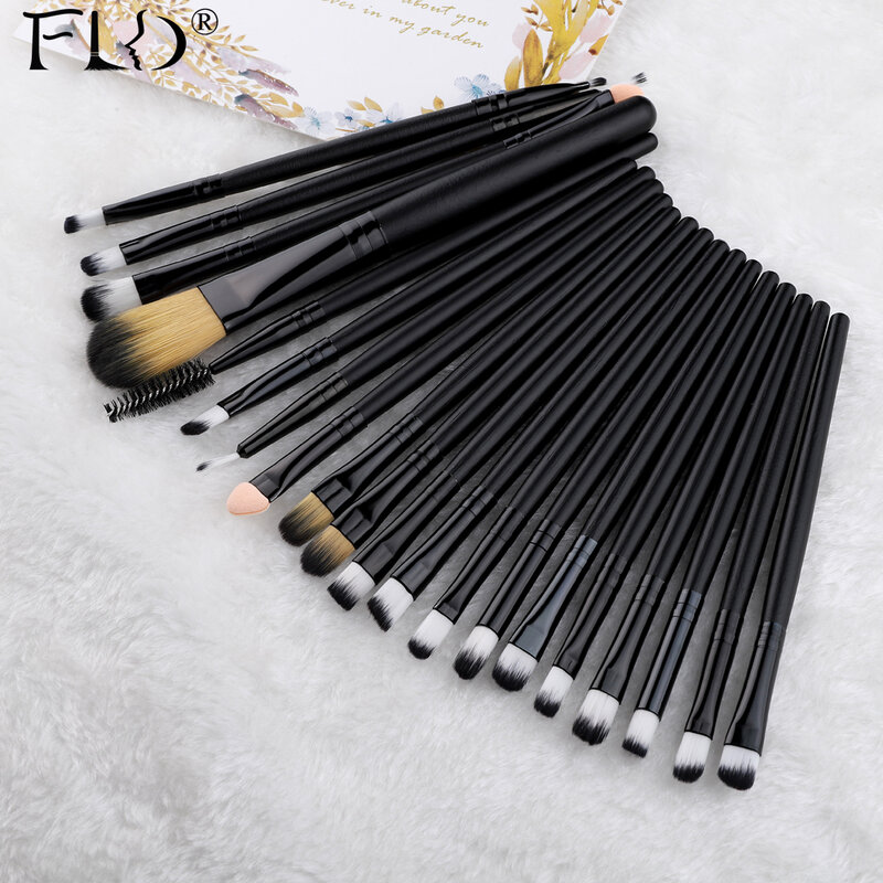 FLD 20/10/6 Pieces Set di pennelli per trucco ombretto fondotinta in polvere Eyeliner ciglia trucco labbra pennello Kit di strumenti di bellezza cosmetica