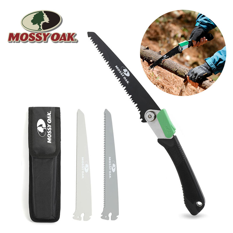 Mossy Oak 6PC 3 in 1 Camping Folding Saw Replacement Blades Garden Folding Saw Blades for Replacement Tool ONLY Saw Blades