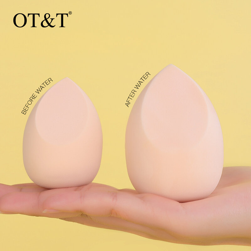 OT & T-Conjunto de esponja de maquillaje, esponja cosmética para polvos, crema correctora de base, herramientas de licuadora