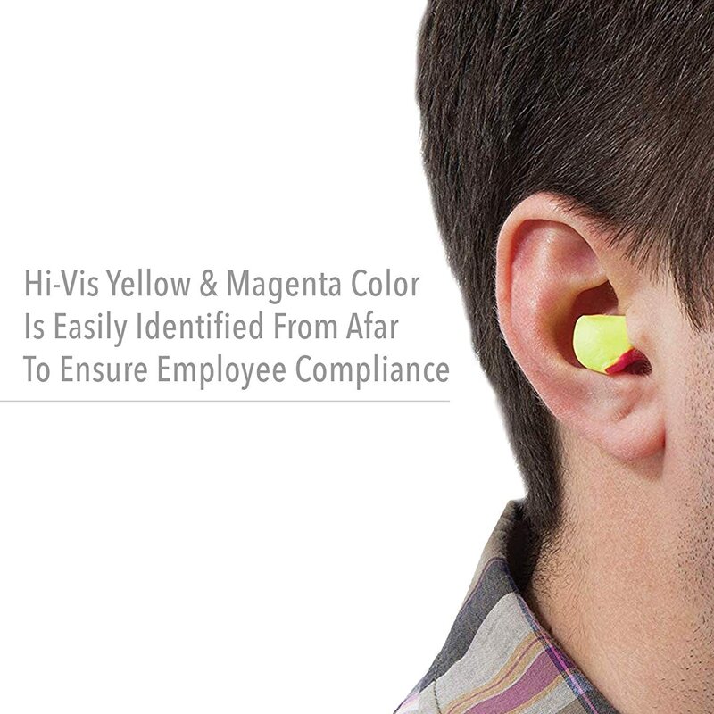 Protetores de ouvido à prova de som 100 pares, tampões de ouvido protetores anti-ruído, tampões de ouvido para estudo de trabalho para dormir