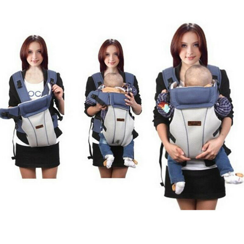 Canguru para carregar bebês, crianças, respirável, ergonômico, com bolsa para cinto
