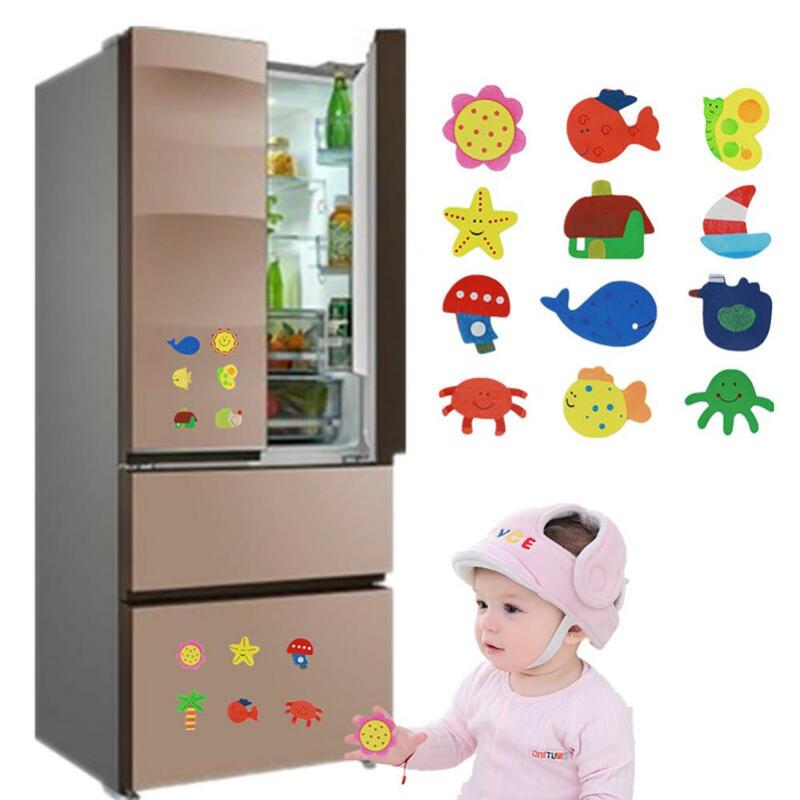 冷蔵庫用の磁気ステッカー,漫画のデザイン,小さな子供のおもちゃ,芸術的な装飾,12ユニット