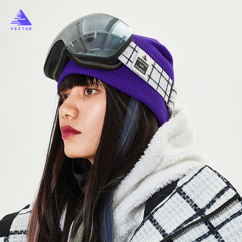 Gafas de esquí antiniebla para hombre y mujer, lentes esférico grande con doble lente, UV400, para nieve y Snowboard