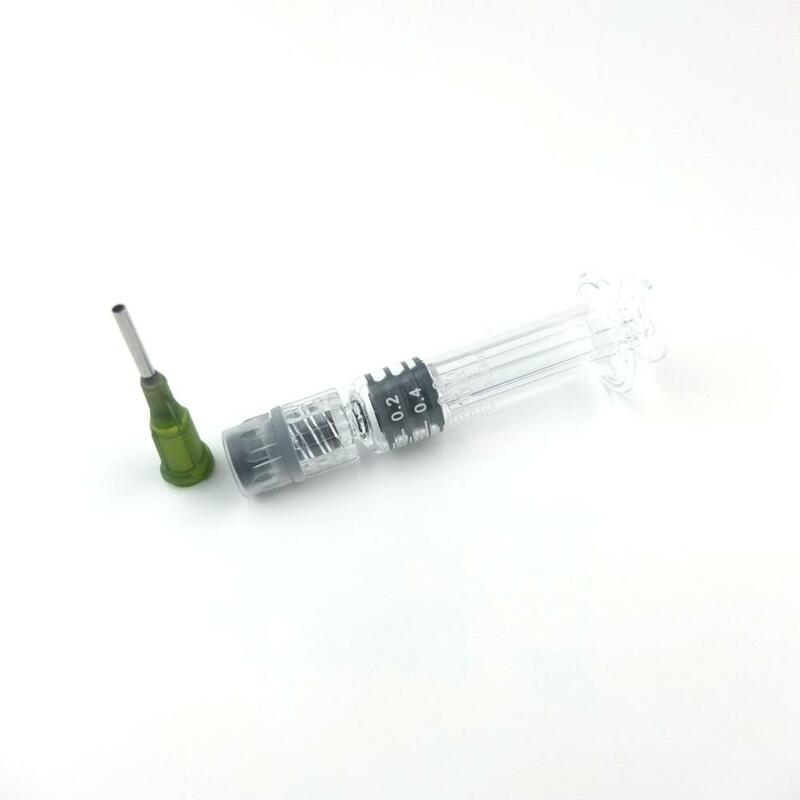 CBD Oil Syringe - Borosilicate Glass Luer Lock  - 1ml Capacity - Reusable Pyrex for Hemp, CBD Oils, EJuices, Liquids