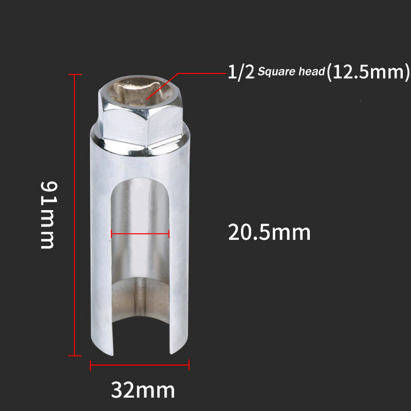 ユニバーサル自動酸素センサー1/2ドライブソケットレンチソケット取り外しツール取り付け修理用の特別ツール