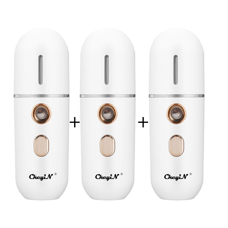 3 uds Nano USB vapor Facial Mini portátil de pulverizador Facial humidificador hidratante frío Aparato de espray belleza hidratante dispositivo
