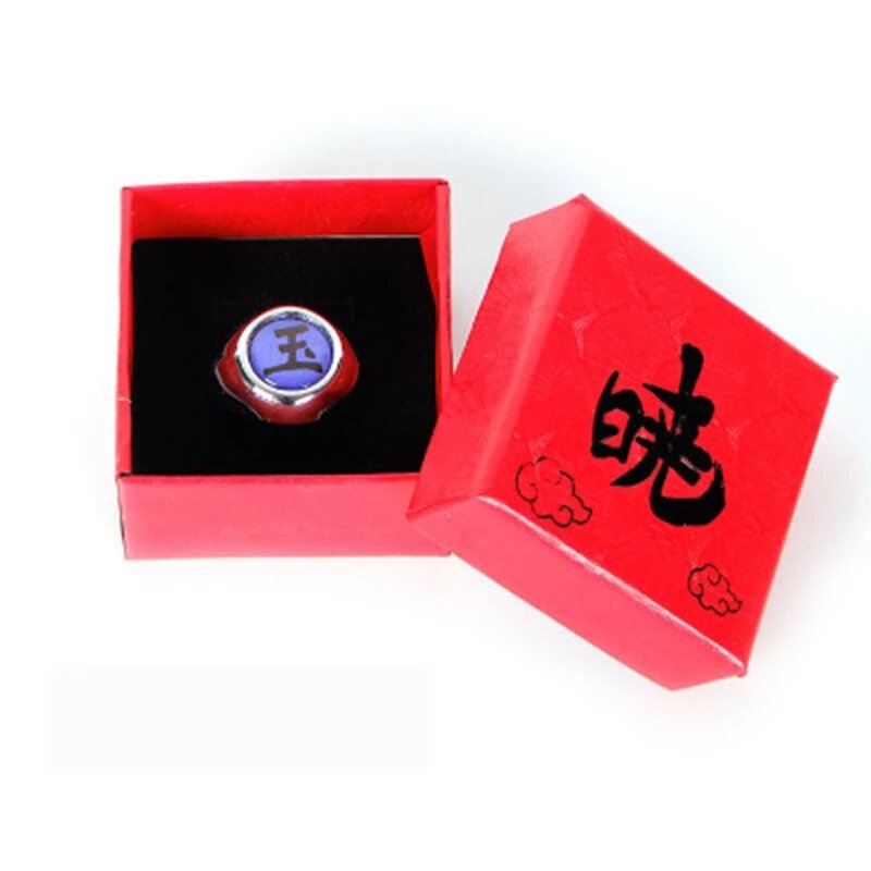 Anime Cosplay Ring Set Akatsuki Itachi Ring For Women Men Metal Finger Jewelry Accessories Cool Best Friend Child Gift