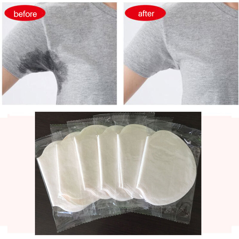Almohadillas absorbentes de sudor para axilas, pegatinas antisudor desechables, 30 pares