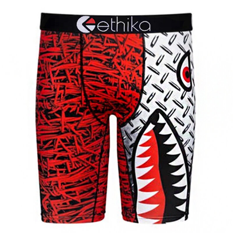 Ethika 2021 o mais recente moda masculina camuflagem design boxer esportes shorts de fitness sexy apertado calcinha dos desenhos animados ethika