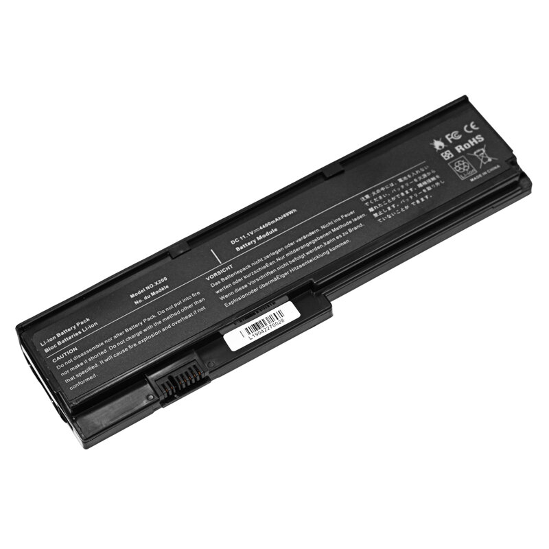 Batterie d'ordinateur portable 11.1V pour Lenovo ThinkPad X201 X201i X200 X200s 42T4834 42T4835 43R9254 ASM 42T4537 42T4541 42T4536 FRU 42T4538