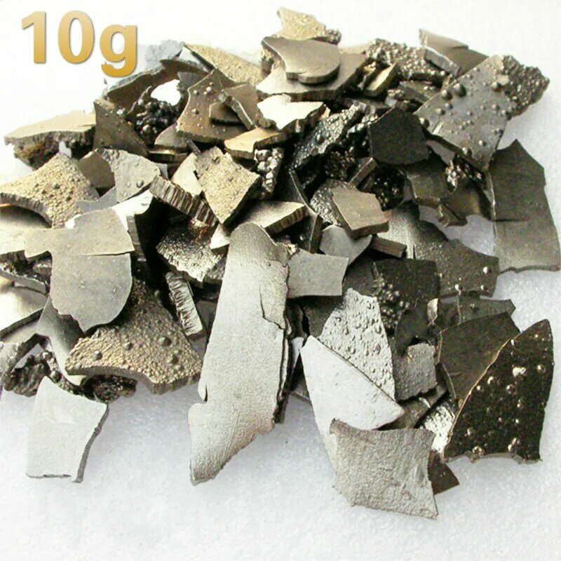 Tranches de cobalt 99.99% métallique de haute pureté, 10g, dans un emballage sous vide, utilisé pour les planches de recherche scientifique
