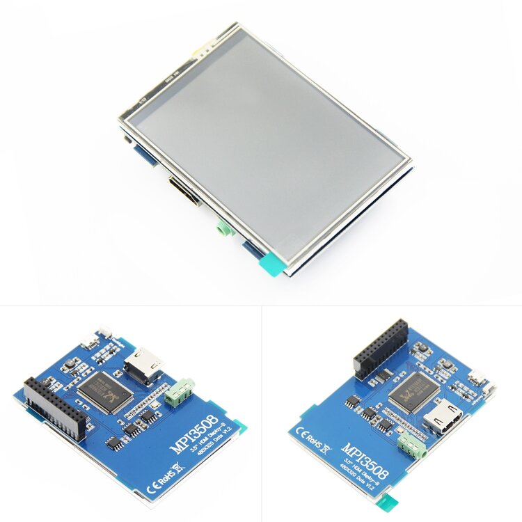 Écran tactile LCD HDMI USB 3.5 pouces, 1920x1080 px, pour Raspberri 3 modèle B / Orange Pi (jeu vidéo), MPI3508