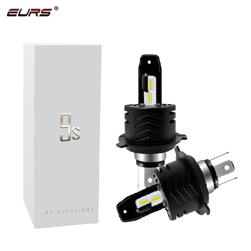 Eurs 9S Led H4 H7 Auto Koplampen H11 H8 HB4 H1 HB3 9005 9006 Auto Koplamp Lampen 60W 12000LM Auto Styling Led Licht 6000K