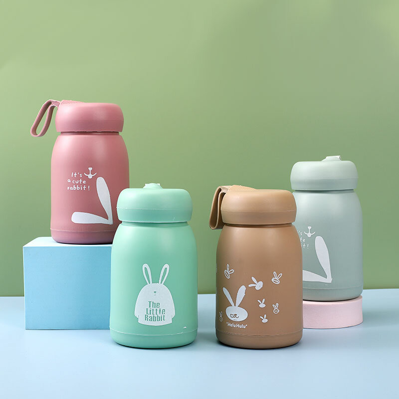 320ML Insulated Vacuum Water Bottle Stainless Steel Thermal Cup For Kids School Children Thermal Cup Cartoon Tumbler Bottle
