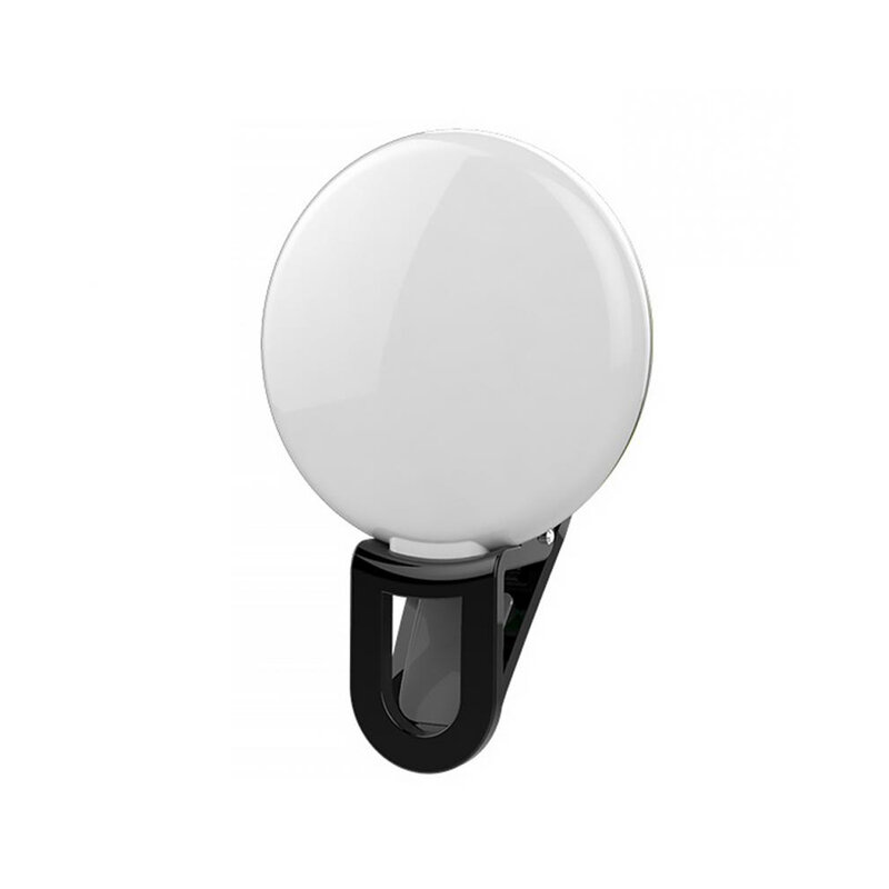 Selfie Lichter Handy Objektiv Tragbare Mini Selfie Ring Licht Clip LED Selfie Lampe Für Samsung Für Xiaomi Huawei USB lade