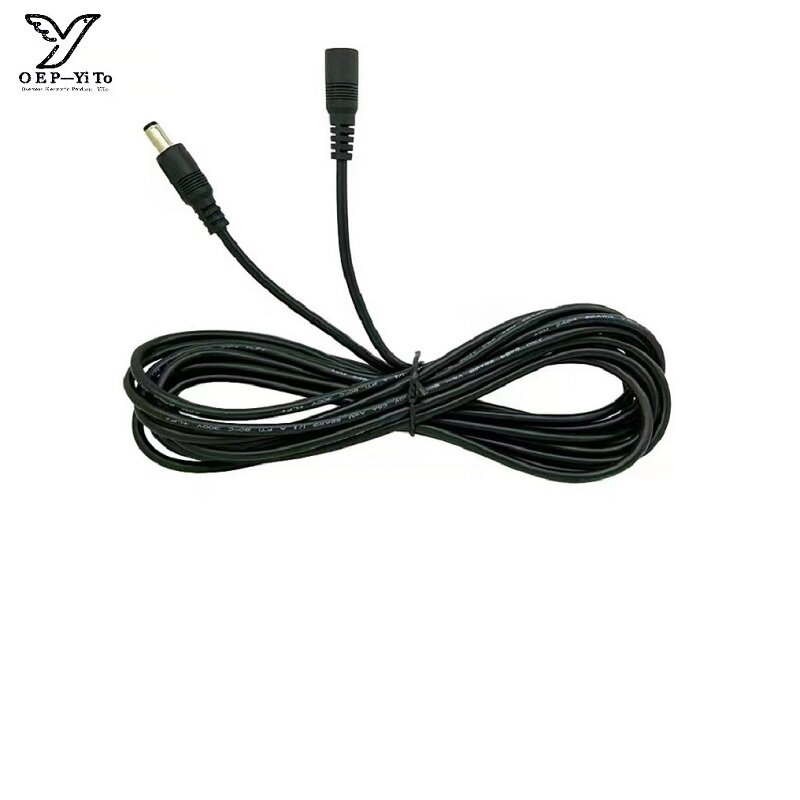 Cable de extensión de CC de 3M, 6M, 10M, 2,1mm X 5,5mm, enchufe hembra a macho para adaptador de corriente de 12V, tira LED para cámara CCTV doméstica