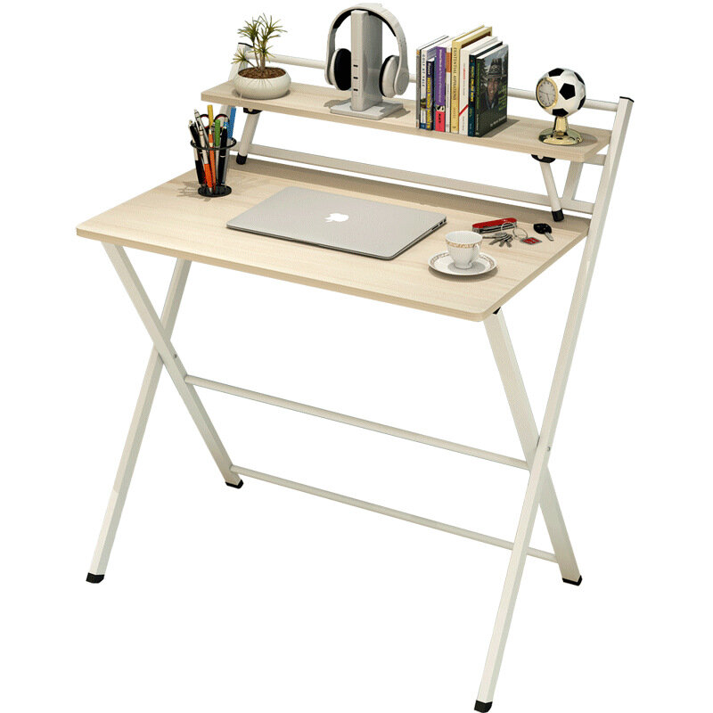 Studente adulto semplice piccolo tavolo pieghevole apprendimento scrivania scrivania semplice e moderno Home Desk camera da letto Desktop Computer Desk