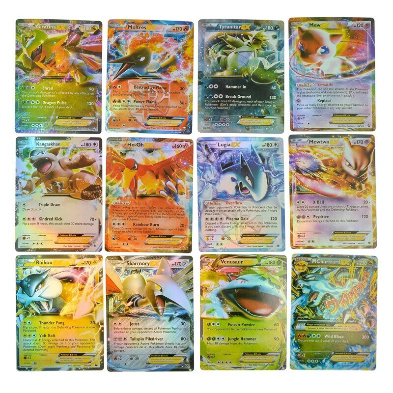 Hot Sale Pokemon Cards GX  EX MEGA TAG TEAM Shining Cards Pokemon Booster Box Collection Trading Card Game Toy For Boys Children