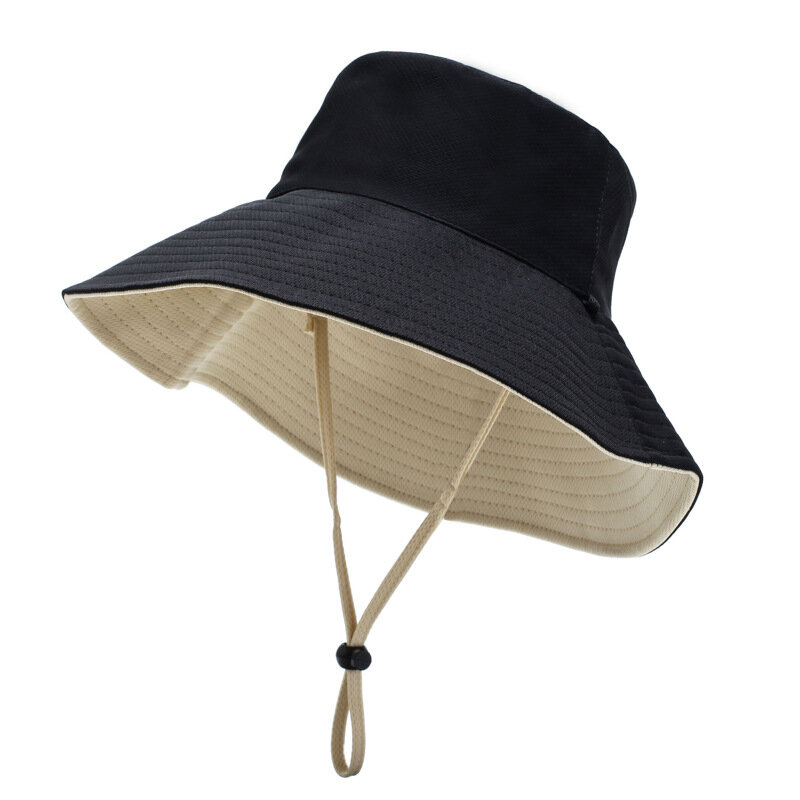 ทุกวันผ้าฝ้ายสไตล์หมวก Unisex อินเทรนด์น้ำหนักเบาฤดูร้อน Beach หมวกสีกว้าง Brim Sun หมวก