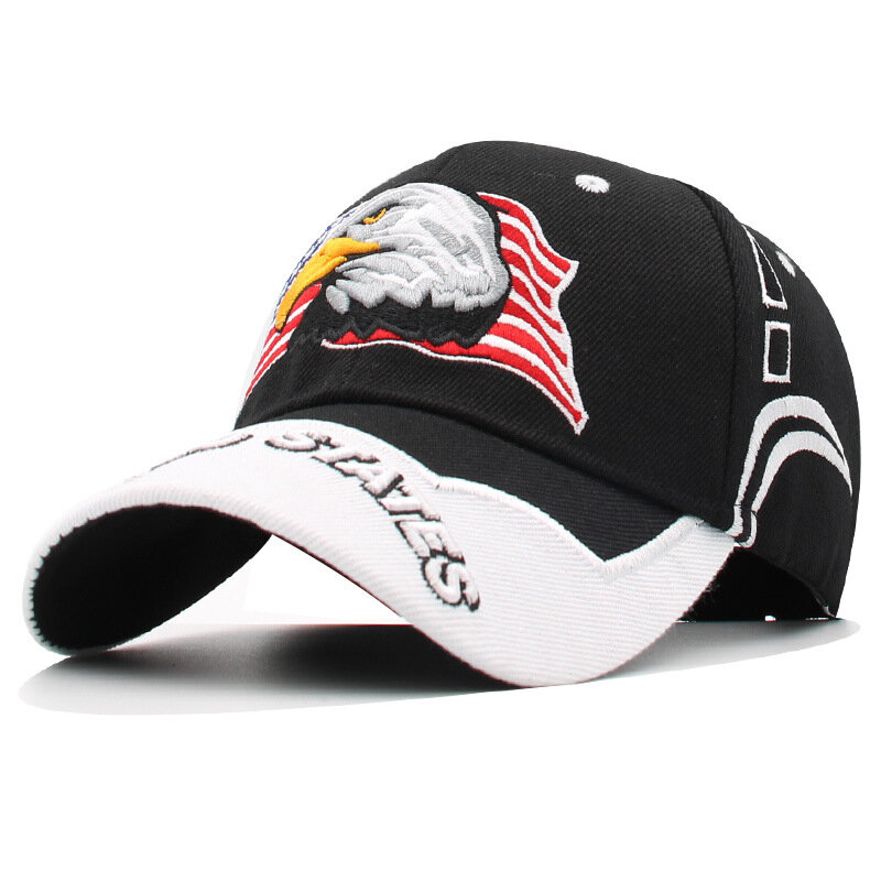เบสบอลหมวกน่ารักสัตว์ฟาร์ม Snapback หมวกตกปลาหมวกสำหรับชายหญิงรักชาติปัก American Eagle ธง Usa Sun Caps