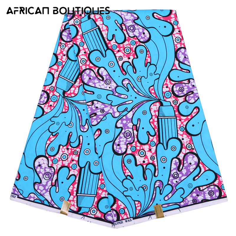 Afrykańska woskowana tkanina tkanina Ankara 2021 nowa moda wosk tkanina afrykańska tkanina drukowana 100% poliester Africain oryginalny wosk