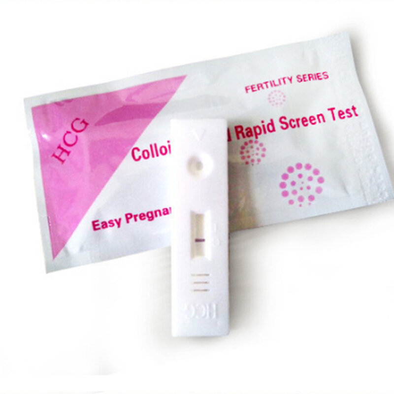 5/10 Buah Strip Tes Urin HGG Kehamilan Strip Tes Urin Ovulasi Kit Strip Tes LH Kit Ovulasi Respon Pertama 99% Akurasi