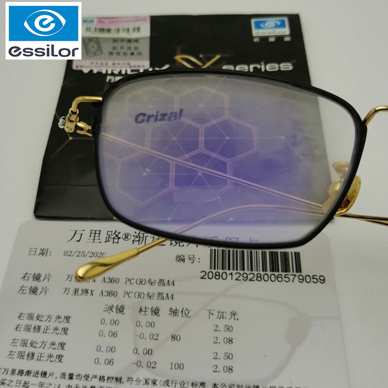 Lentes multifocal varilux x, lentes de óculos multifocal 1.50 1.59 1.60 1.67 1.74 progressivas 1 par (dados de prescrição completa obrigatórios)