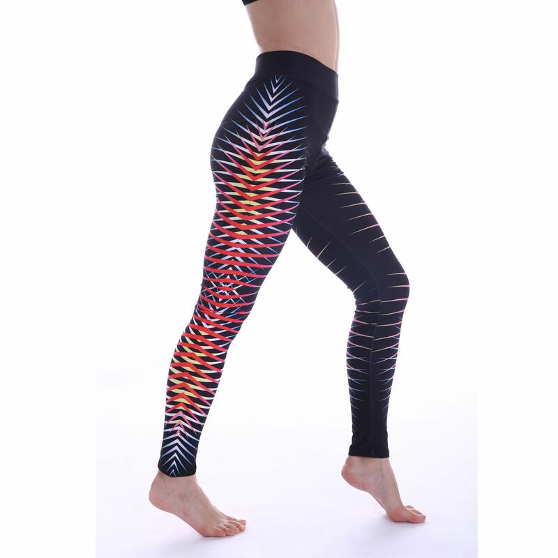 Wysokiej talii Push hip drukowane spodnie jogi akcesoria na siłownię spodnie damskie legginsy treningowe
