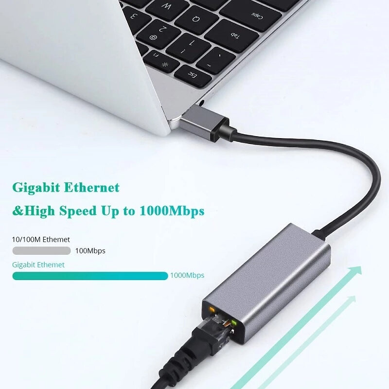 USB 3.0 Ethernet Adaptateur USB 2.0 Carte réseau à RJ45 Lan pour Windows 10 PC Portable Xiaomi Mi Box 3 S Nintend Commutateur Ethernet USB