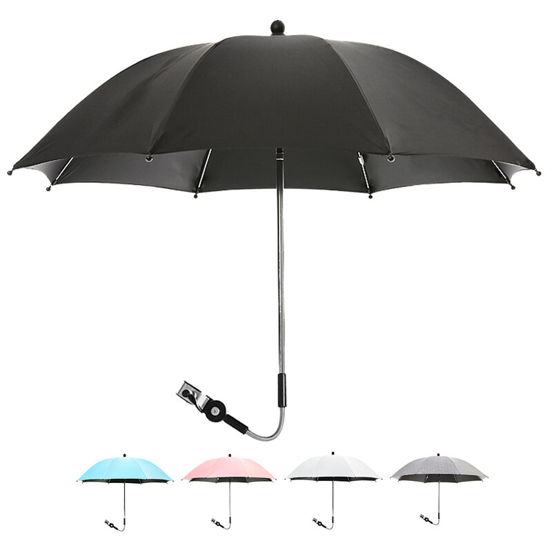 Universal 360 ° Kinderwagen Einstellbare Drehbare Universal Regenschirm Sonnenschirm Sonnenschutz Wasserdichte Regen Schutz Baldachin Abdeckung