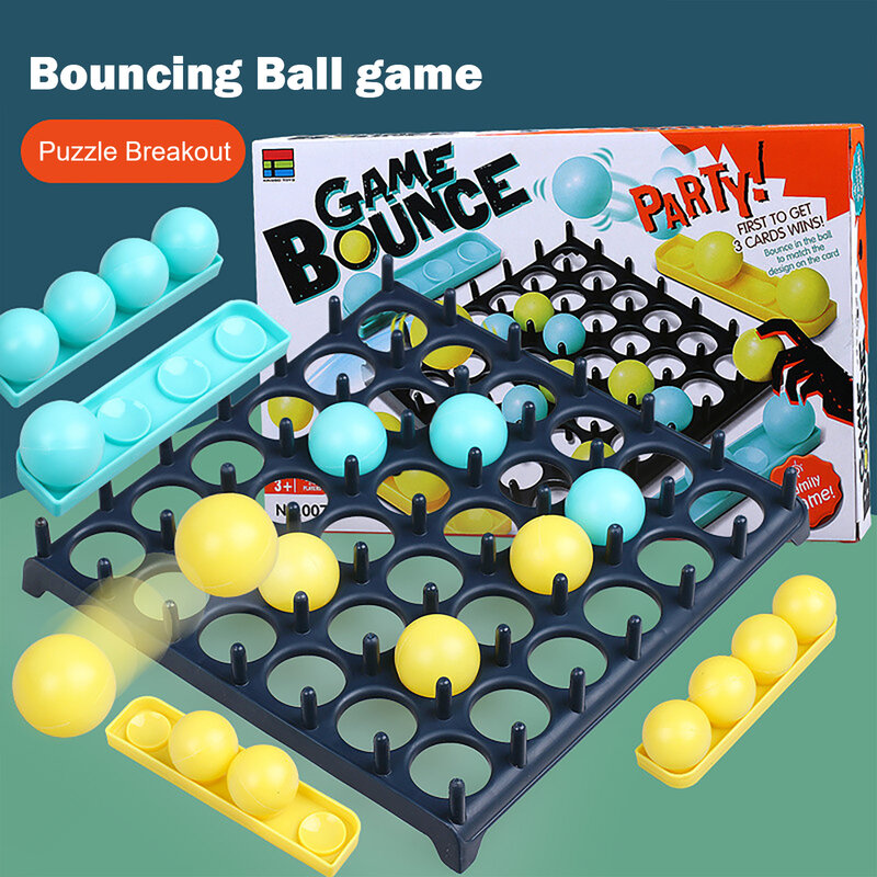 Bounce Off Game Jumping Ball Board Games for Kids Activate Ball Game Family and Party Desktop Bouncing Toy Bounce New Year Gift