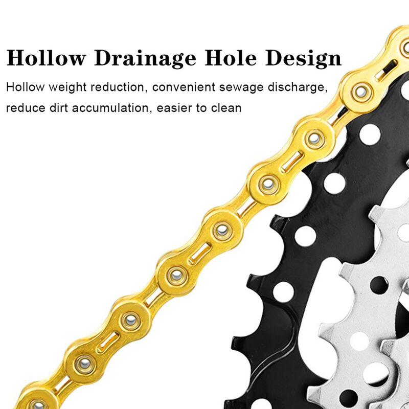 Bicycle Chains 9 10 Speed Velocidade Titanium Plated Ti Gold Silver Mountain Road Bike MTB Chain Part Cycling