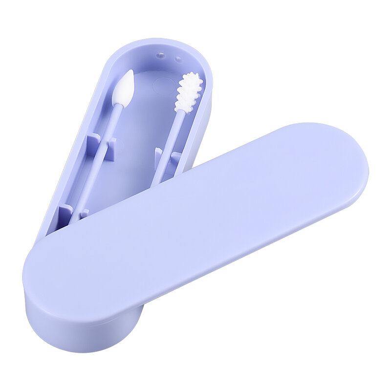 재사용 가능한 면봉 세척 가능 안전 실리콘 코튼 버드 귀 청소 화장품 버드 핀 미용 도구, 귀 면봉 스틱