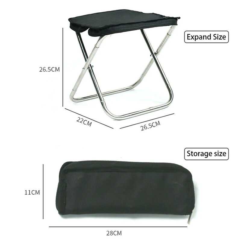 Novo dobrável fezes luz portátil ao ar livre dobrável cadeira de pesca dobrável mochila acampamento oxford pano piquenique churrasco com saco