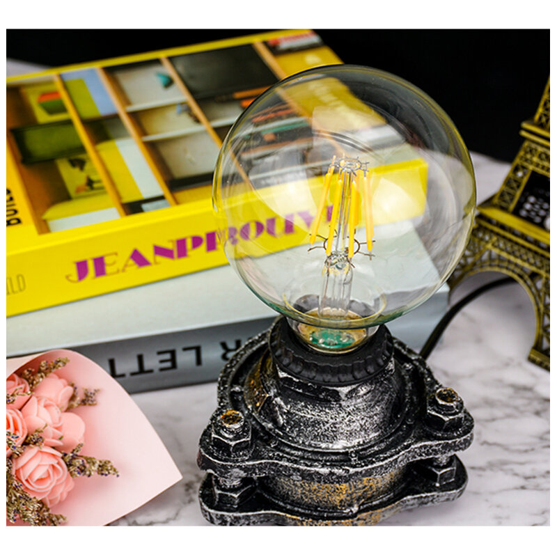 Ampoule boule Globe rétro LED, lampe Edison Vintage, E27 LED, 4W 6W 8W 220V-240V G80 G95 G125