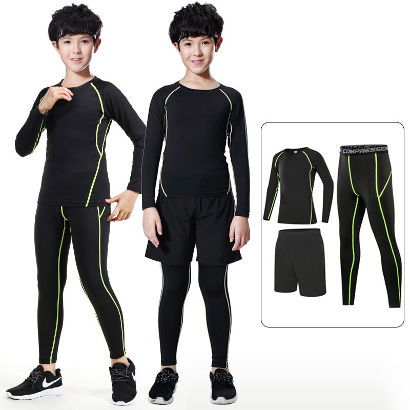 Kids Running Compression Clothing Kids Sports Suit running Underwear sportswear Basketball Boys Track Suit Soccer Sports Boxing