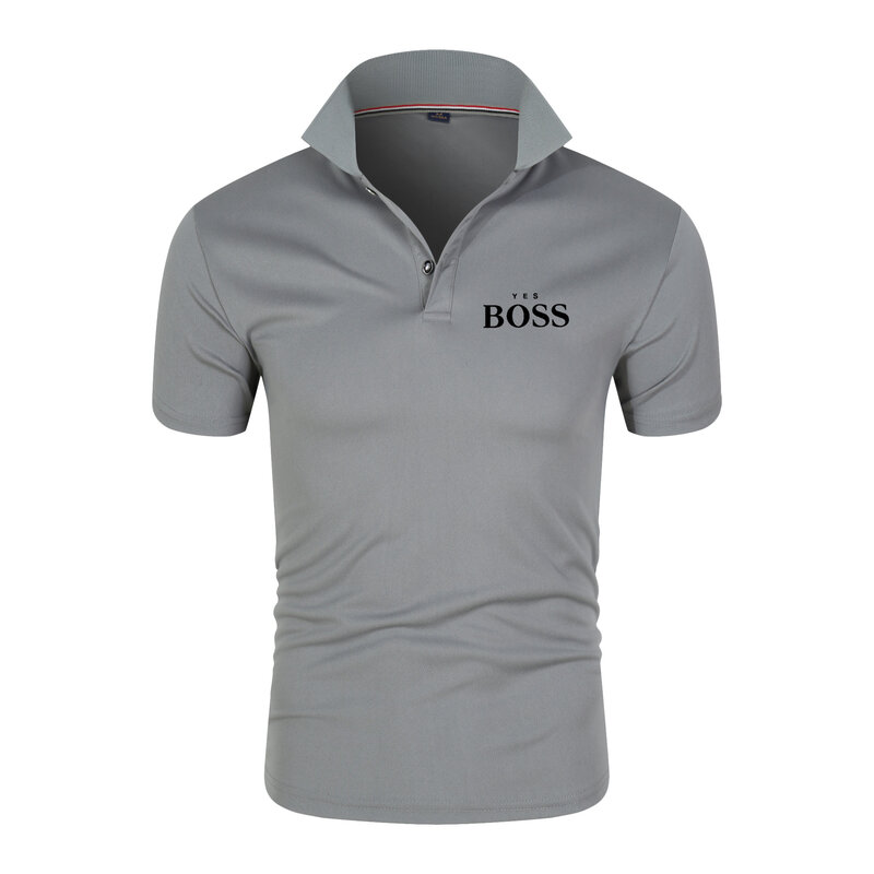 2021 neue JA BOSS Sommer herren Polo Shirt Sommer Kurzarm herren Atmungsaktiv Kurzarm Shirt Casual Mode polo Shirt Top