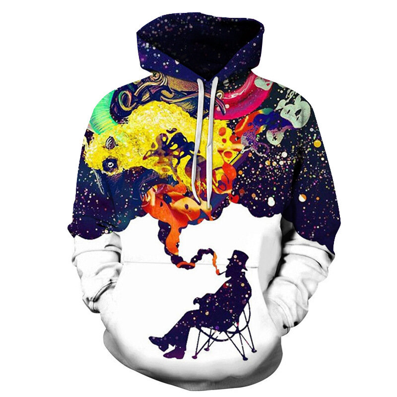 3D Hoodies Men Splatter Colorful Paint Stains 3D Print Men's Sweatshirt Streetwear Pullovers Tops Plus Size 3D Harajuku Hoody